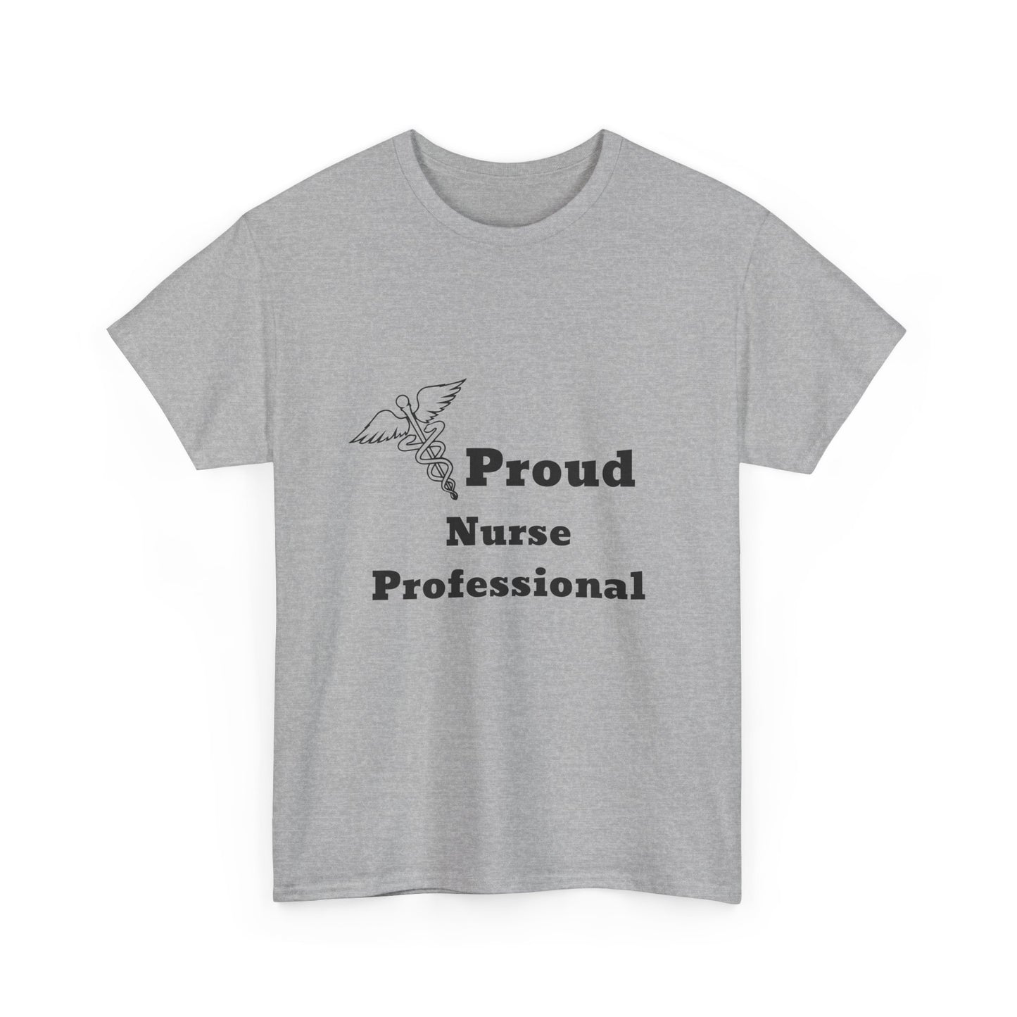 Proud Nurse Professional T-Shirt | Caduceus Graphic, Medical Staff Tee