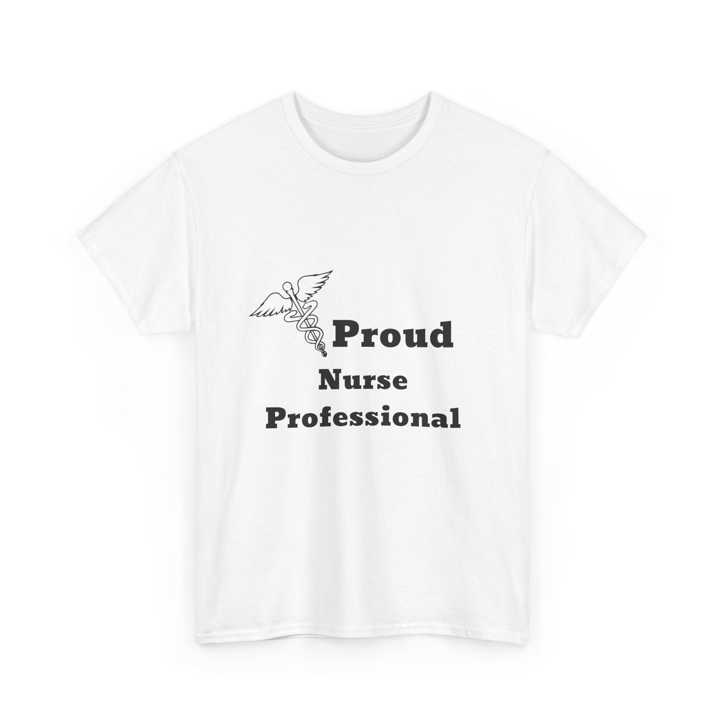 Proud Nurse Professional T-Shirt | Caduceus Graphic, Medical Staff Tee